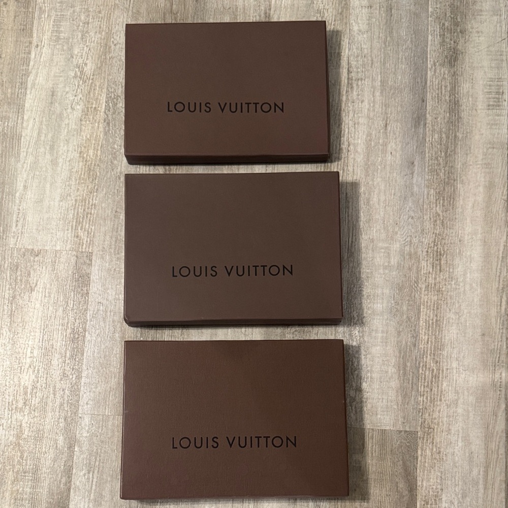 Louis Vuitton Chocolate Brown Box Trio